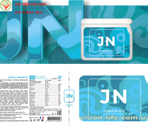 Vision Project V - JN (Junior Neo) Vitamin và khoáng chất cho trẻ em để phát triển toàn diện